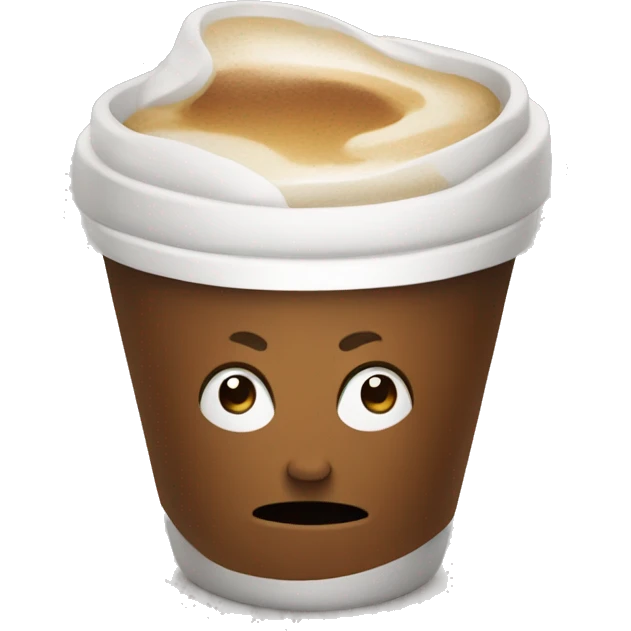 Laying coffe Cup emoji