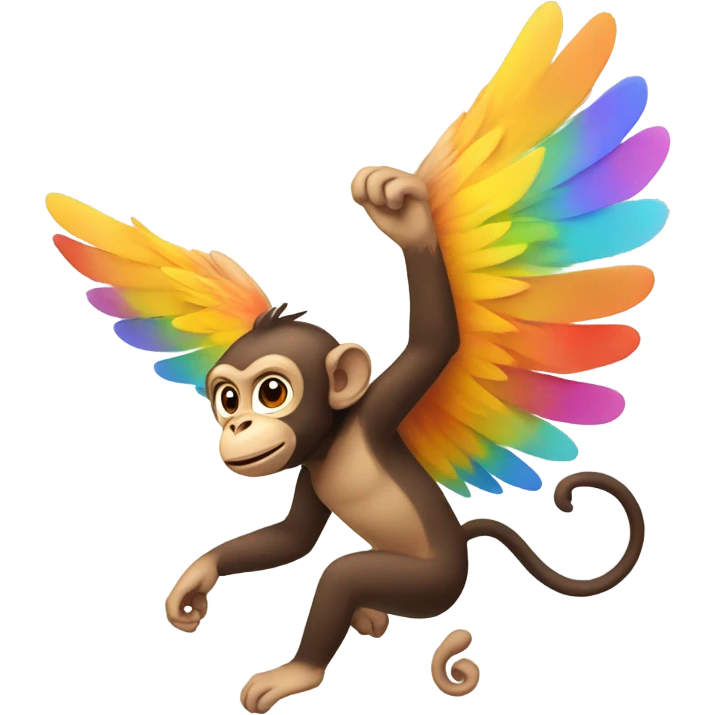 Flying monkey emoji