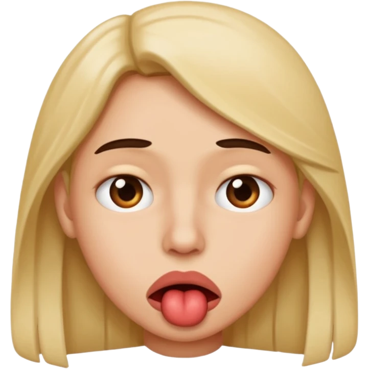 Mordida de labio emoji