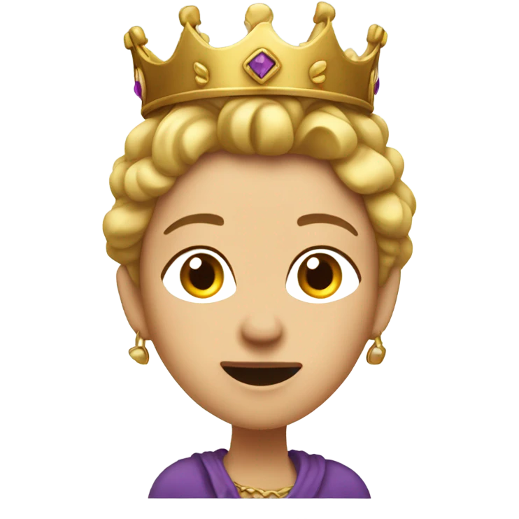 Heidi with crown and swearing emoji
