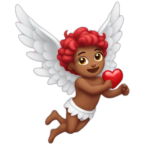 flying cupid emoji