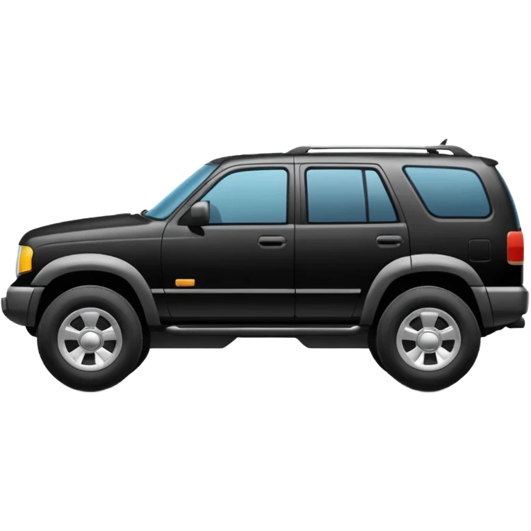 An SUV that has muscles emoji
