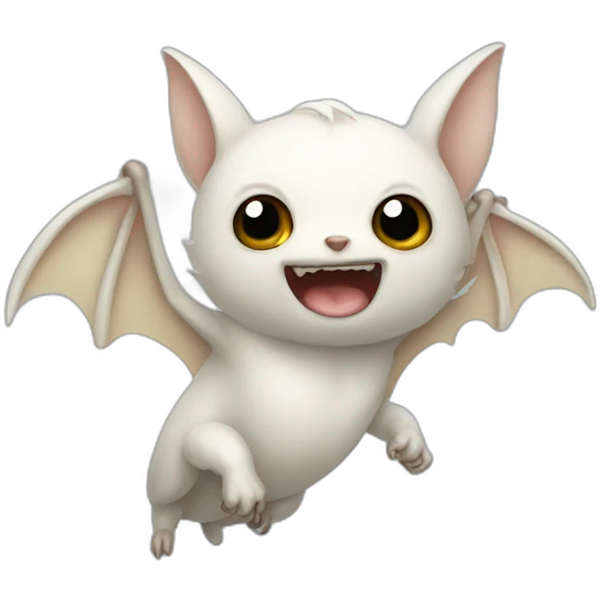 White bat emoji