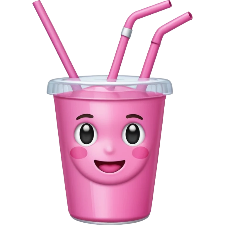 Mini emojis of pink stanley emoji