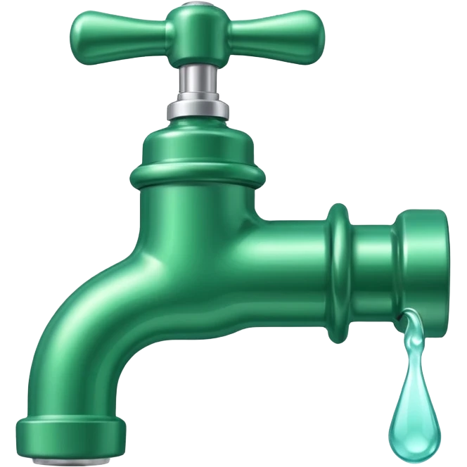 Green water tap emoji
