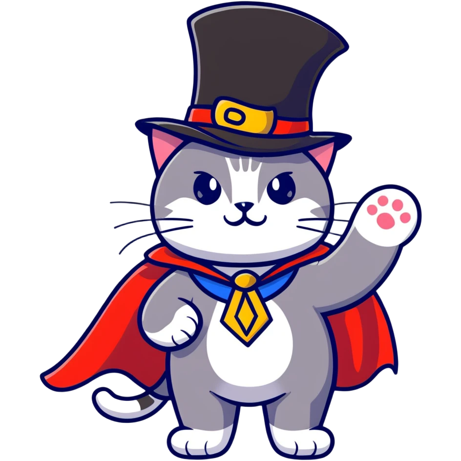 magician cat emoji