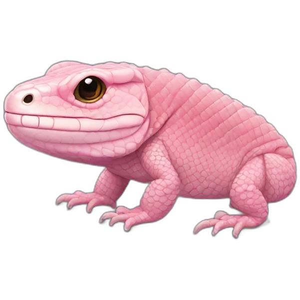 fat pink tegu lizard memecoib emoji