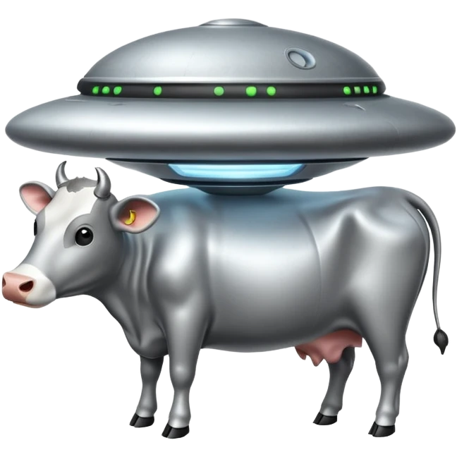 НЛО с коровой  emoji