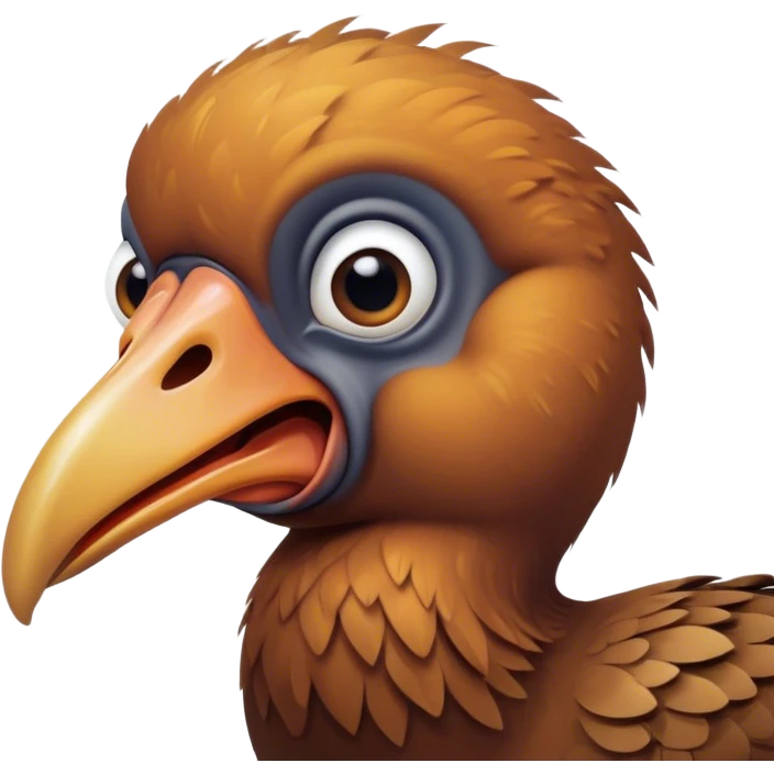 Angry realistic Mauritius dodo emoji