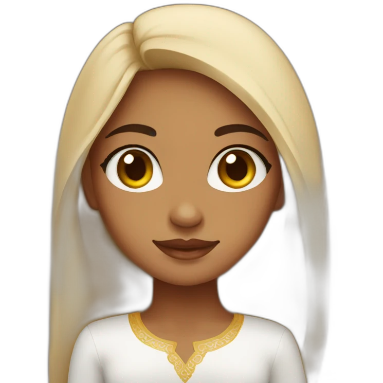 Brown-young-beautiful-Moroccan-girl emoji