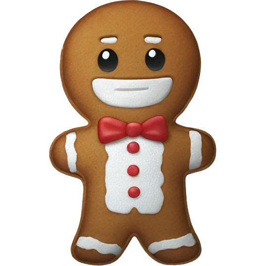 Gingerbread man pillow emoji