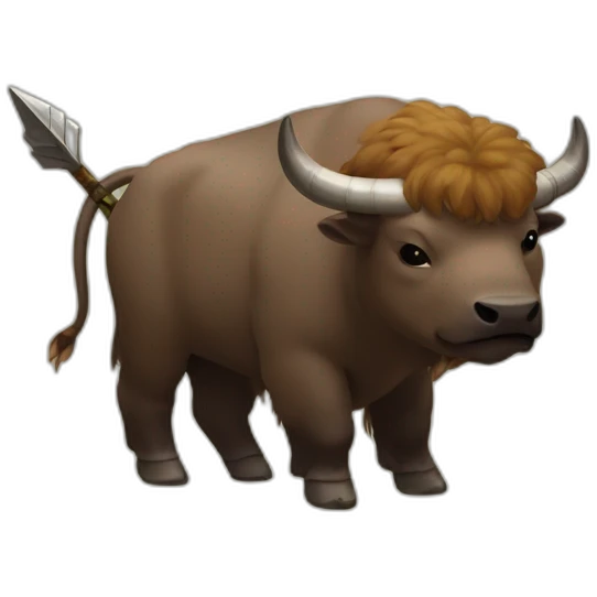 appa flying bison with arrow on forehead from avatar the last airbender emoji