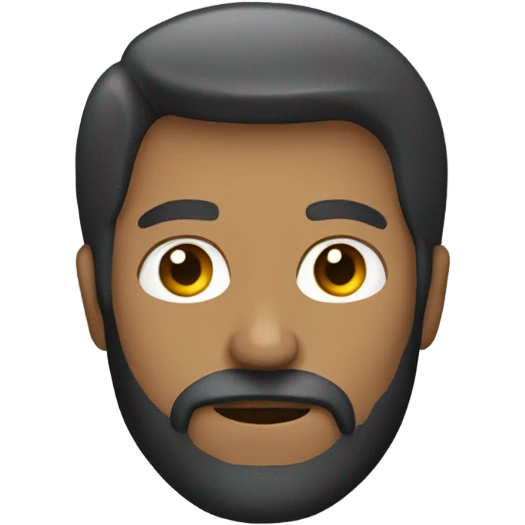 Guy with beard hunting emoji