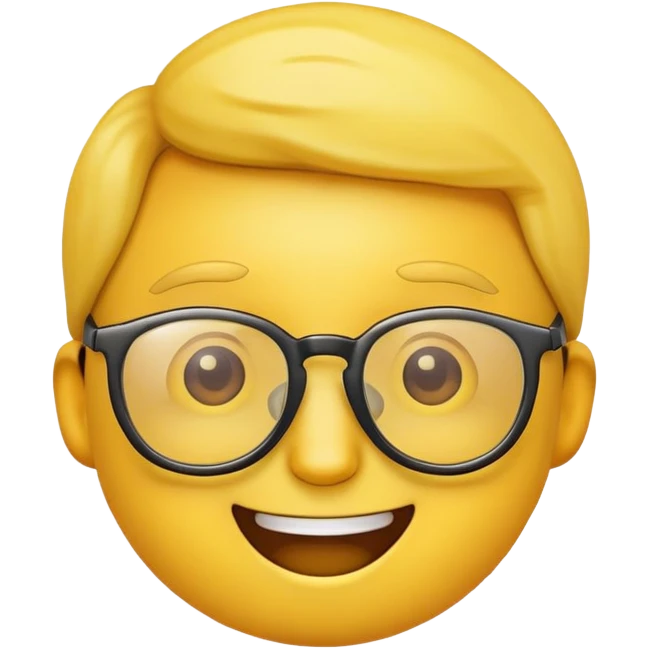 Emoji wearing glasses  emoji