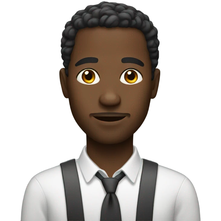 A black guy emoji