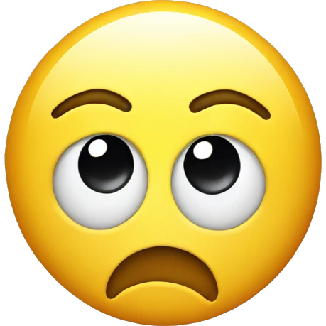 Smiley with a confused face emoji