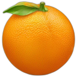 peeled orange emoji