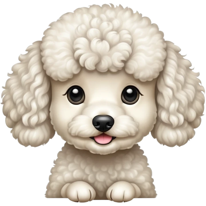 white mini poodle emoji