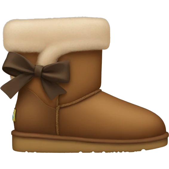 brown uggs with bows  emoji