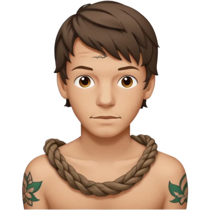 Louis tomlinson knotted rope tattoo emoji