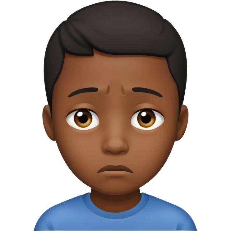 black boy excessively crying emoji