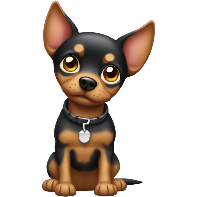 Mini pincher dog emoji