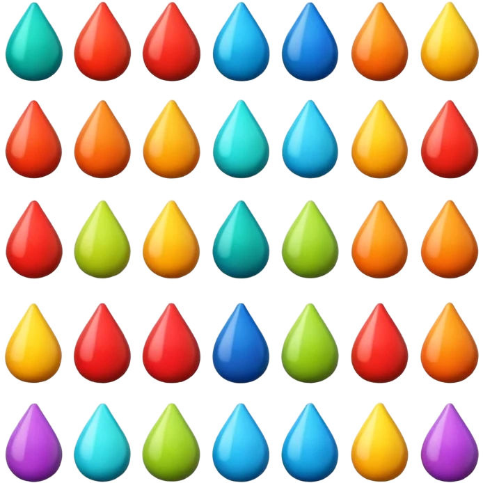 12 object emojis.
One different color.
No faces.
Clean background. emoji