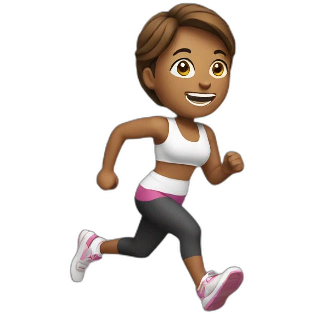 women running emoji