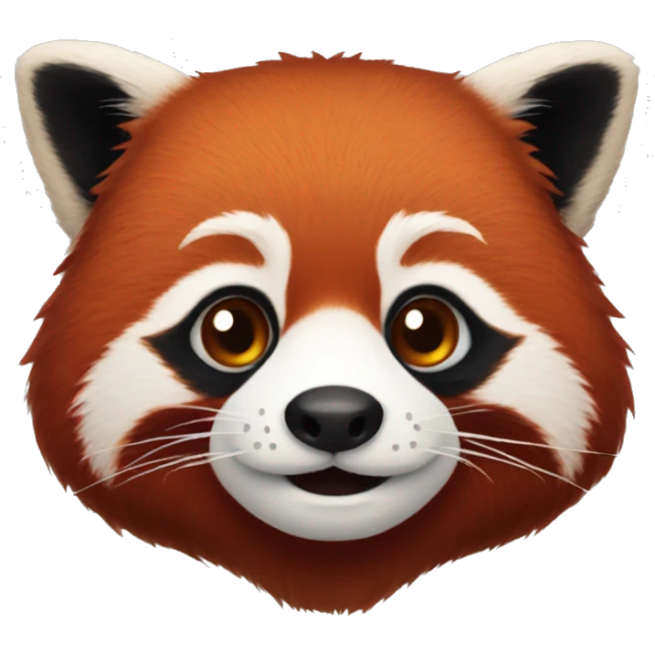 Red panda face emoji