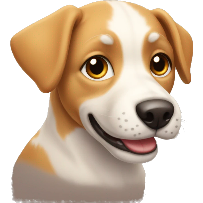 cute happ dog emoji