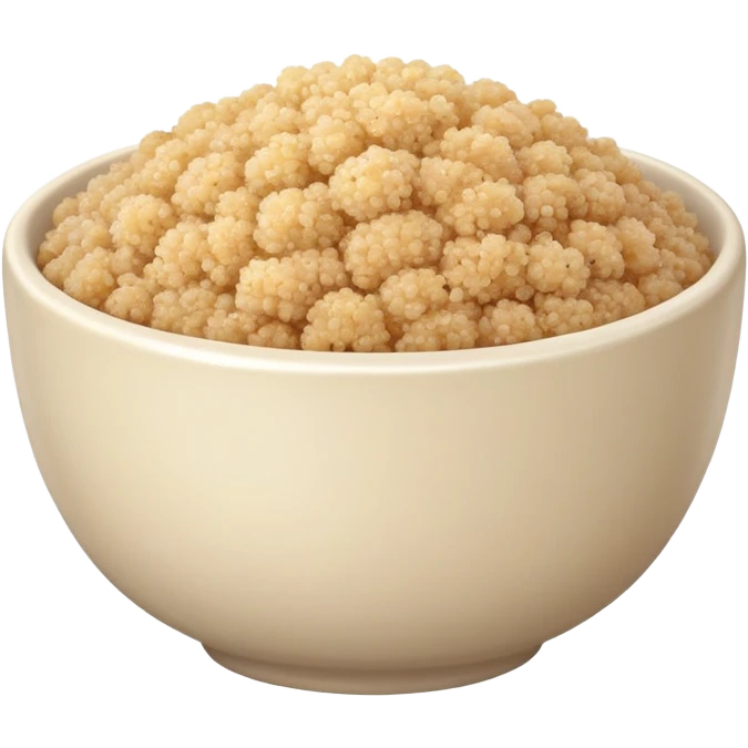 bowl of quinoa emoji