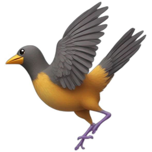 bird dancing fast emoji