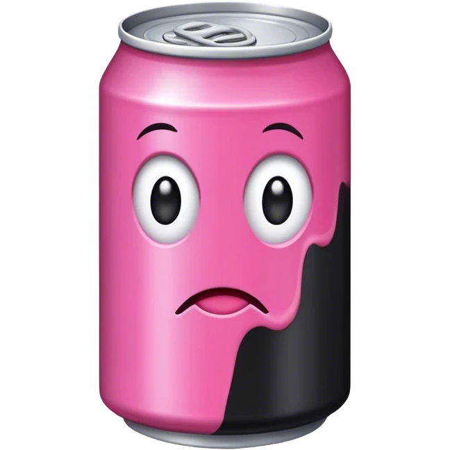 black and pink soda emoji