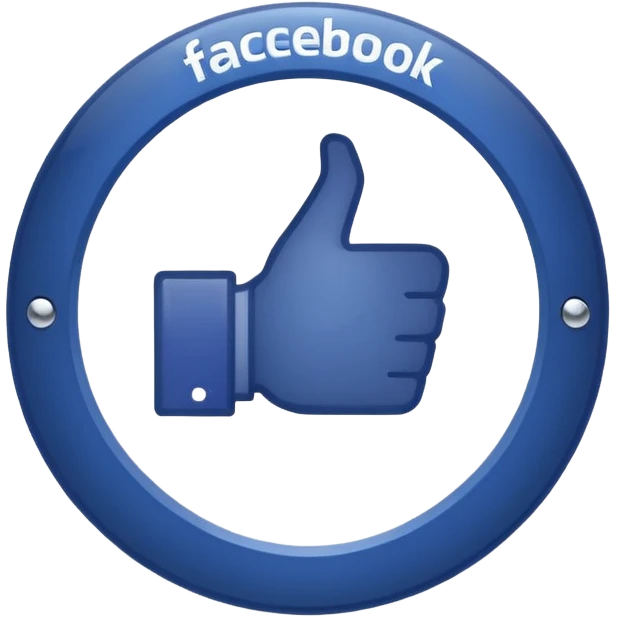 représente le célèbre badge de certification Facebook (blue check " ou "pastille bleue) emoji