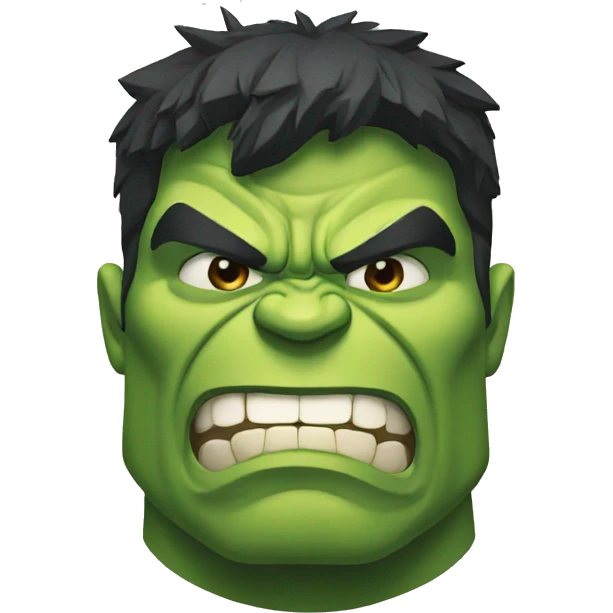 Hulk face emoji
