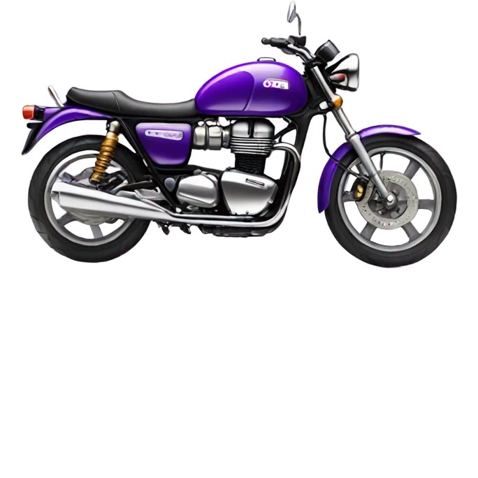 Purple triumph motorcycle emoji
