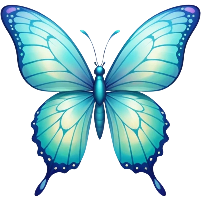 aqua butterfly  emoji