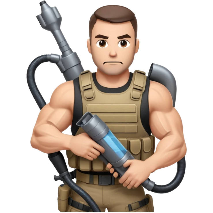 Warzone character with a vacuum emoji