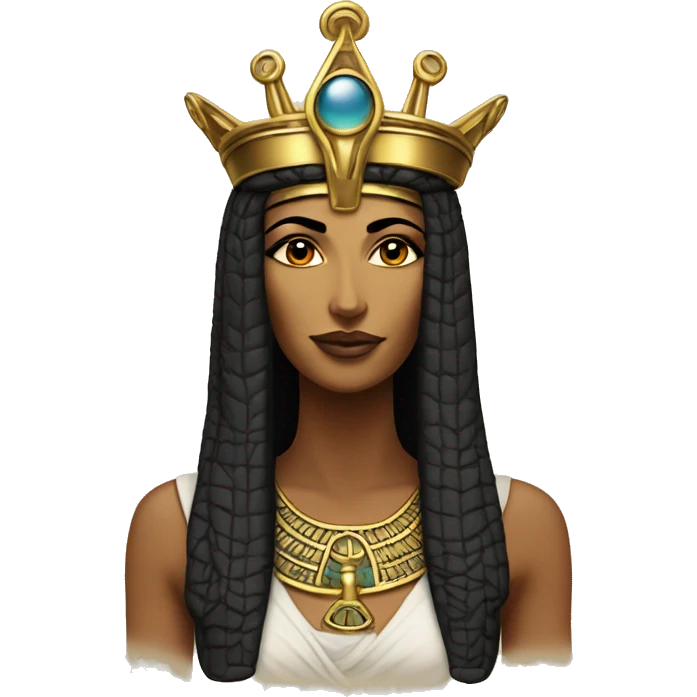 Goddess isis with crown emoji