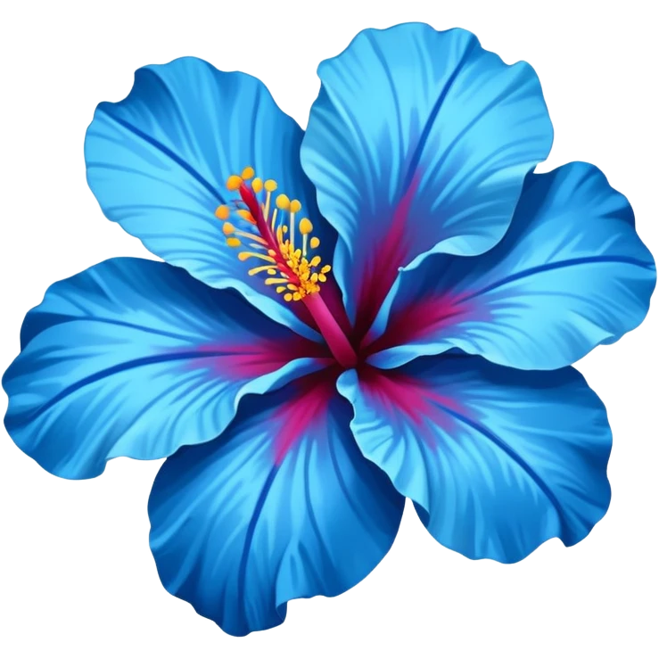 aestetic hawaian flower blue emoji