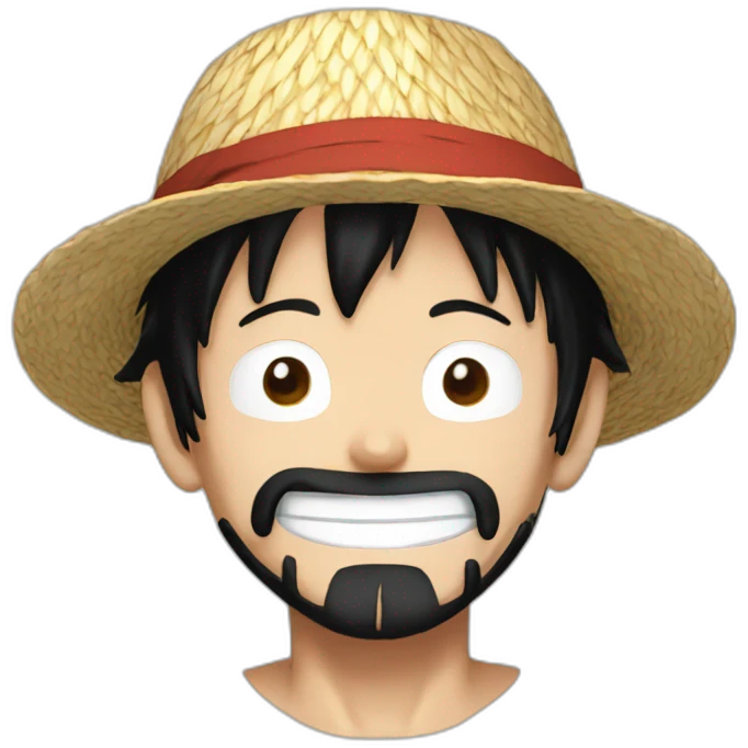 luffy from one piece emoji