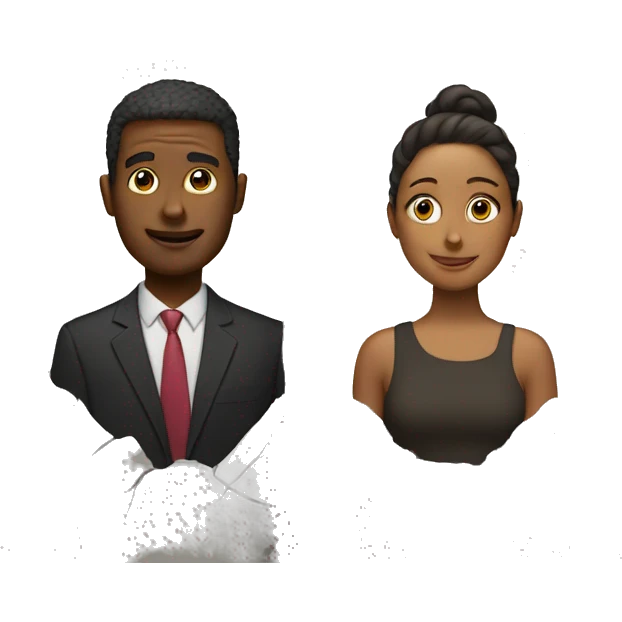 two people with wall in-between them emoji