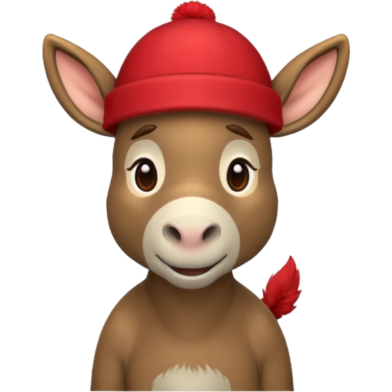 donkey with red hat emoji