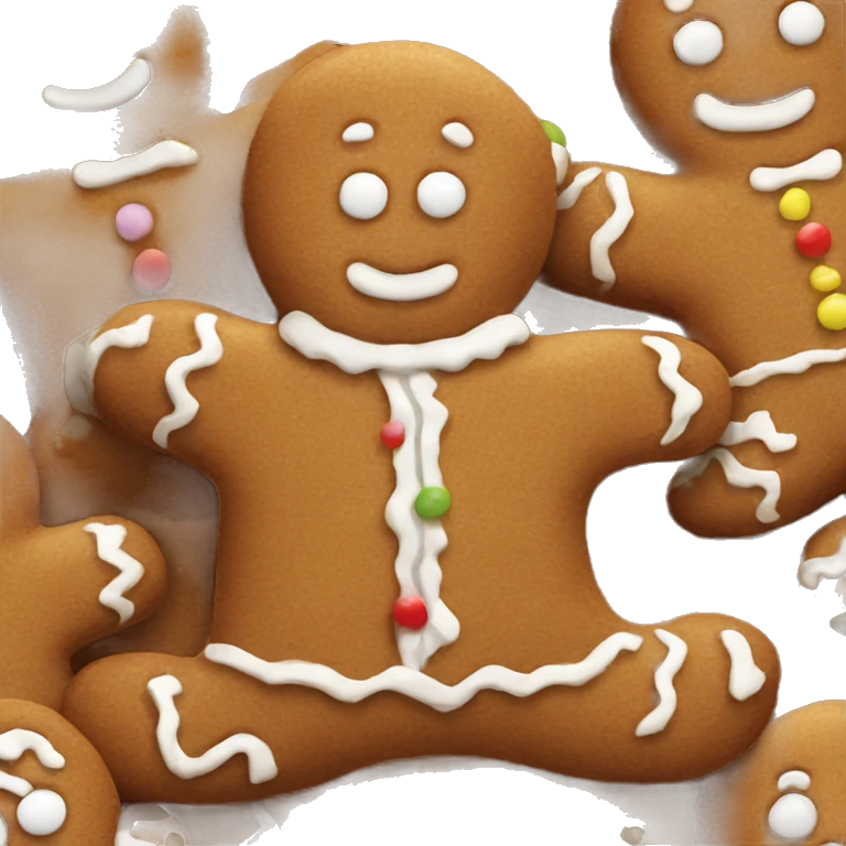 Gingerbread man emoji