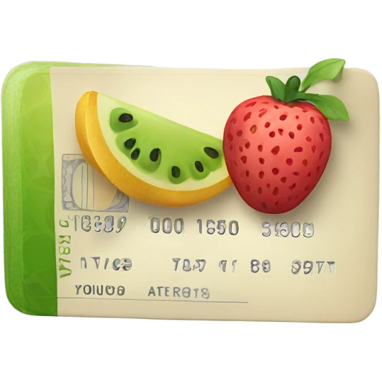 American visa with fruit on it emoji