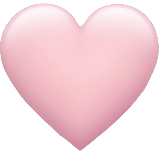 Light pink heart emoji