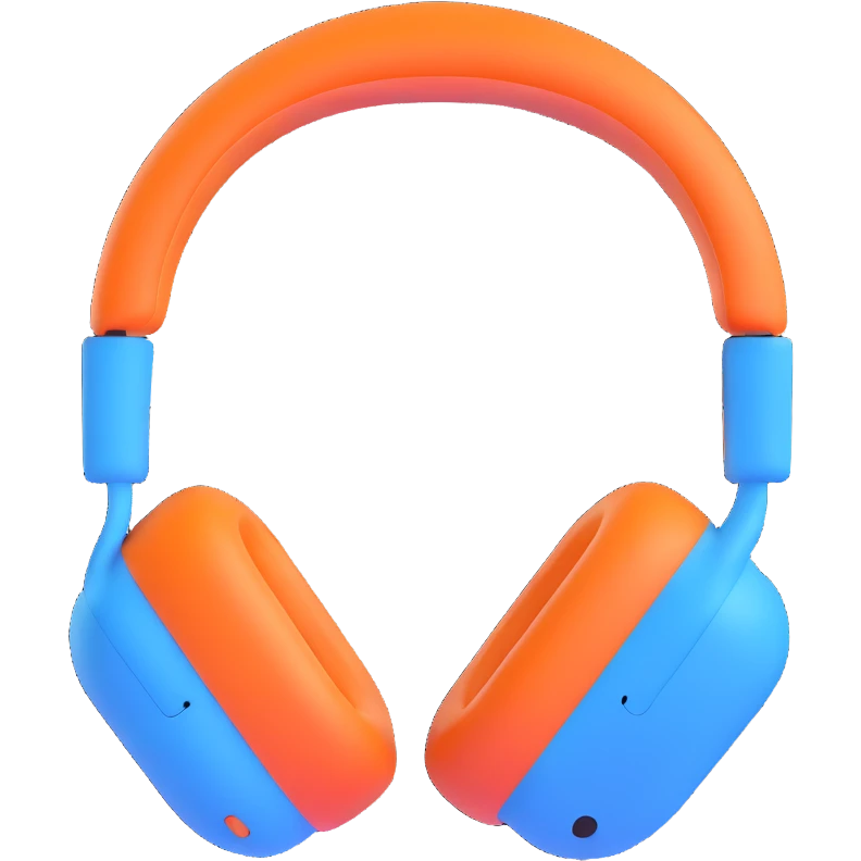 blue airpods max headphones emoji