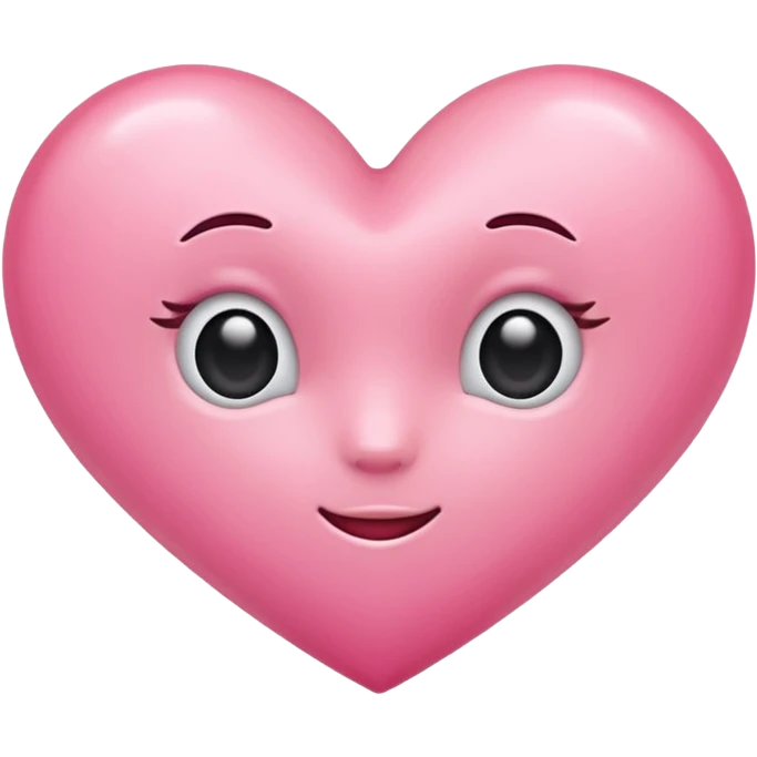Cute pink heart emoji