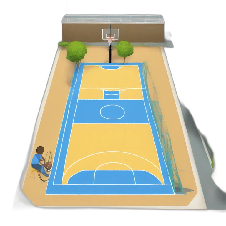 pressure washing basketball court emoji