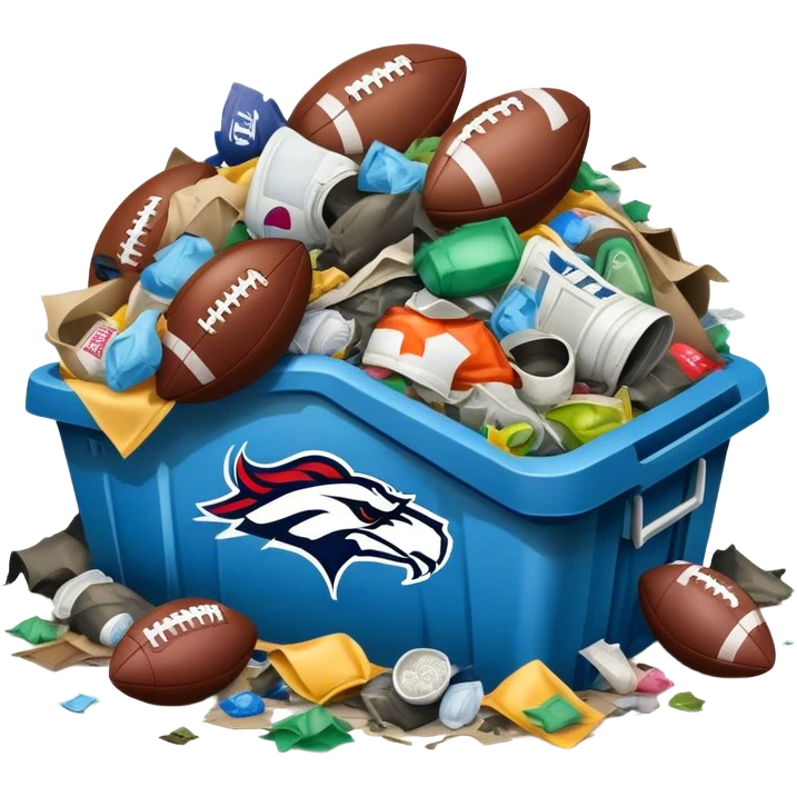 Filthy garbage with NFL football  emoji